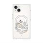 プレミアムスクエアケース with MagSafe［ こんにちは、いぬです - みんなそろって - クリア ］