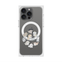 プレミアムスクエアケース with MagSafe［ こんにちは、いぬです - みんなそろって - クリア ］