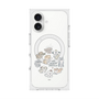 プレミアムスクエアケース with MagSafe［ こんにちは、いぬです - みんなそろって - クリア ］