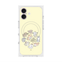 プレミアムスクエアケース with MagSafe［ こんにちは、いぬです - みんなそろって - ベージュ ］