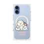 プレミアムスクエアケース with MagSafe［ もっさりもさお - みんないっしょ - クリア ］