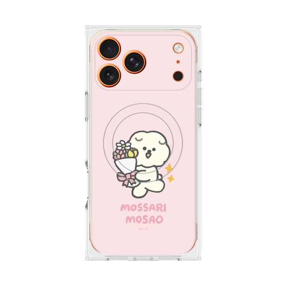 プレミアムスクエアケース with MagSafe［ もっさりもさお - お祝いもさ ］