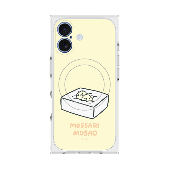 プレミアムスクエアケース with MagSafe［ もっさりもさお - おとうふマットレス ］