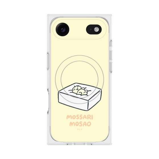 プレミアムスクエアケース with MagSafe［ もっさりもさお - おとうふマットレス ］