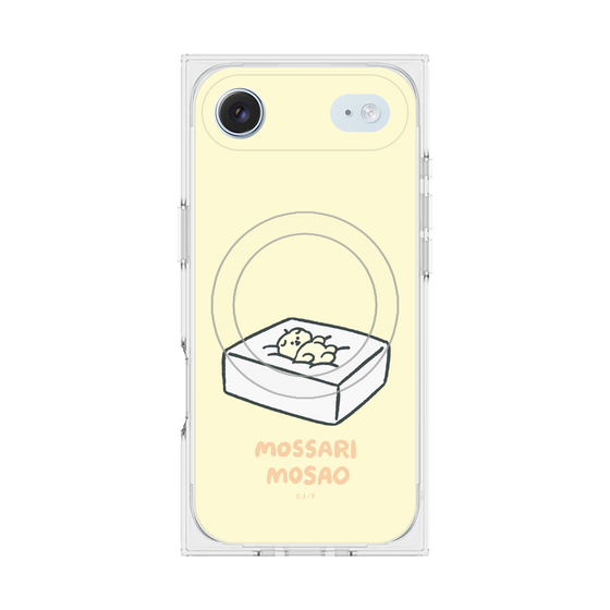 プレミアムスクエアケース with MagSafe［ もっさりもさお - おとうふマットレス ］