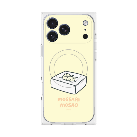 プレミアムスクエアケース with MagSafe［ もっさりもさお - おとうふマットレス ］
