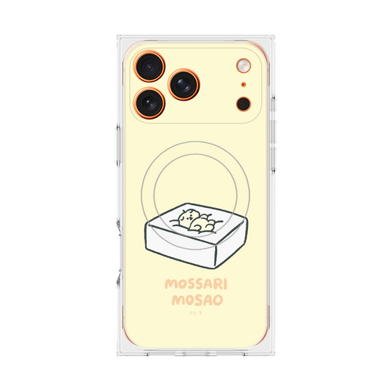プレミアムスクエアケース with MagSafe［ もっさりもさお - おとうふマットレス ］