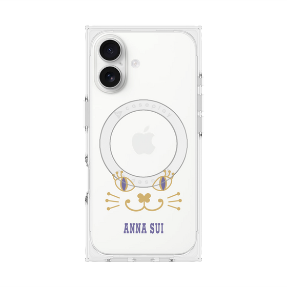 プレミアムスクエアケース with MagSafe［ ANNA SUI - フェイス - クリア ］