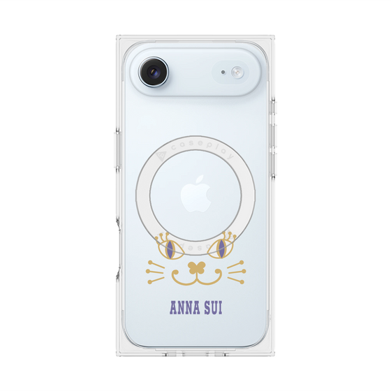 プレミアムスクエアケース with MagSafe［ ANNA SUI - フェイス - クリア ］