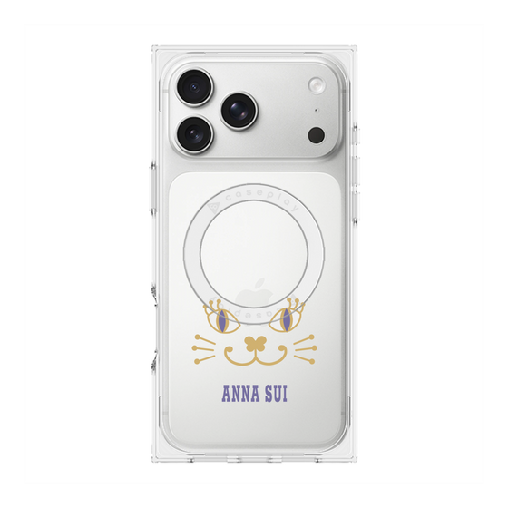 プレミアムスクエアケース with MagSafe［ ANNA SUI - フェイス - クリア ］