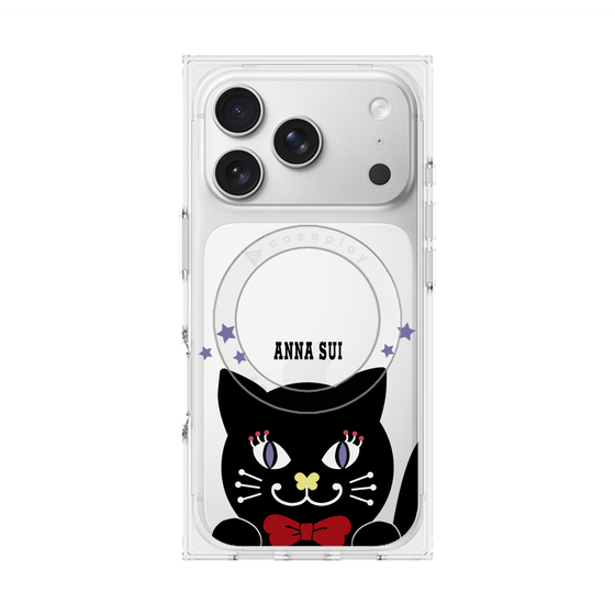 プレミアムスクエアケース with MagSafe［ ANNA SUI - TITIとスター - クリア ］