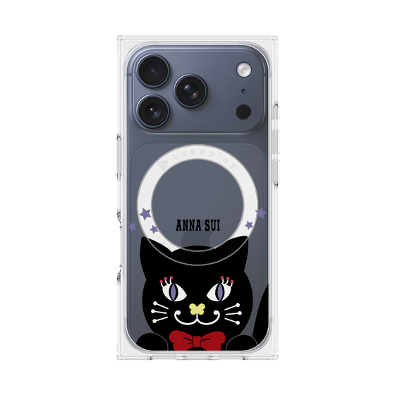 プレミアムスクエアケース with MagSafe［ ANNA SUI - TITIとスター - クリア ］