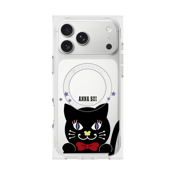 プレミアムスクエアケース with MagSafe［ ANNA SUI - TITIとスター - クリア ］