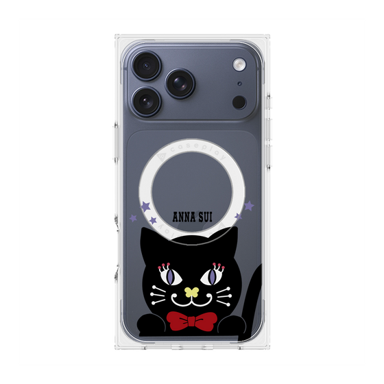 プレミアムスクエアケース with MagSafe［ ANNA SUI - TITIとスター - クリア ］