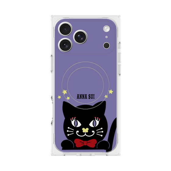 プレミアムスクエアケース with MagSafe［ ANNA SUI - TITIとスター - パープル ］