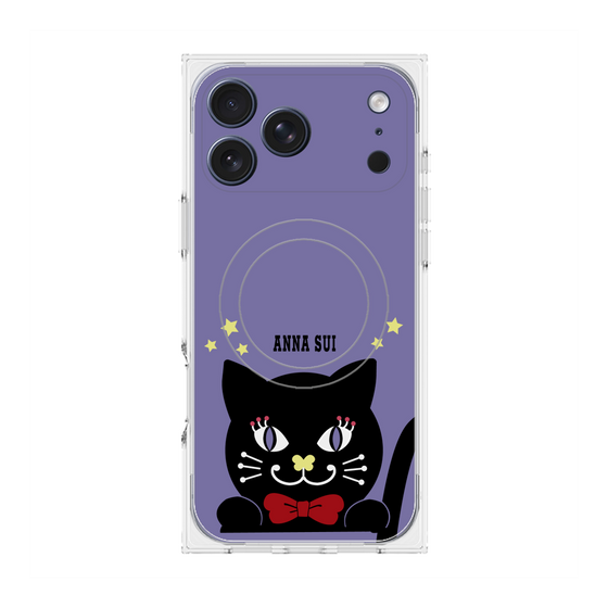 プレミアムスクエアケース with MagSafe［ ANNA SUI - TITIとスター - パープル ］