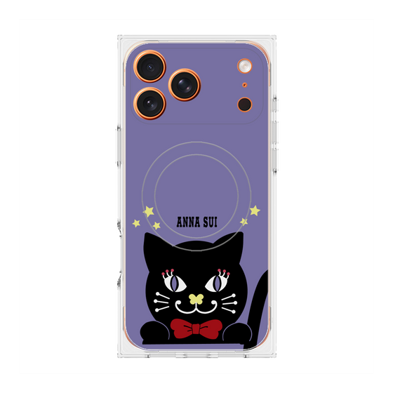 プレミアムスクエアケース with MagSafe［ ANNA SUI - TITIとスター - パープル ］