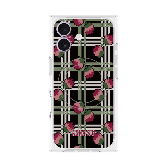 プレミアムスクエアケース with MagSafe［ ANNA SUI - クローバーフラワー ］