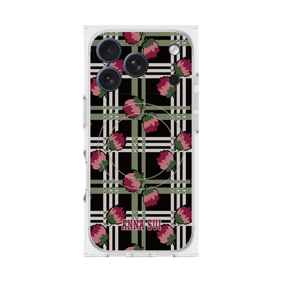 プレミアムスクエアケース with MagSafe［ ANNA SUI - クローバーフラワー ］
