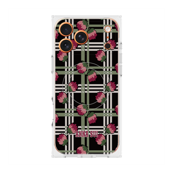 プレミアムスクエアケース with MagSafe［ ANNA SUI - クローバーフラワー ］