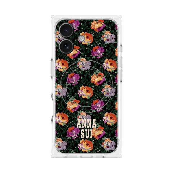 プレミアムスクエアケース with MagSafe［ ANNA SUI - オンブルローズ ］