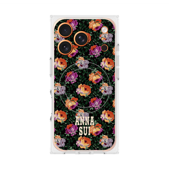 プレミアムスクエアケース with MagSafe［ ANNA SUI - オンブルローズ ］