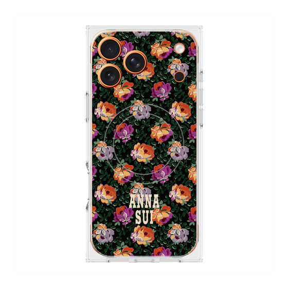 プレミアムスクエアケース with MagSafe［ ANNA SUI - オンブルローズ ］