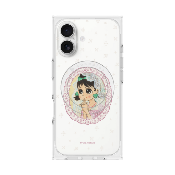 プレミアムスクエアケース with MagSafe［ ひみつのアッコちゃん - テクマクマヤコン - クリア ］