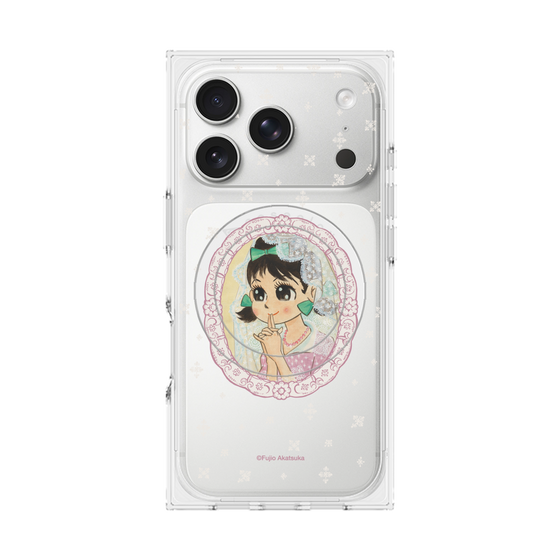 プレミアムスクエアケース with MagSafe［ ひみつのアッコちゃん - テクマクマヤコン - クリア ］