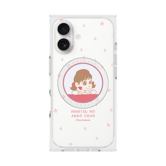 プレミアムスクエアケース with MagSafe［ ひみつのアッコちゃん - アッコちゃん - クリア ］