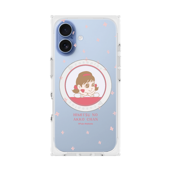 プレミアムスクエアケース with MagSafe［ ひみつのアッコちゃん - アッコちゃん - クリア ］