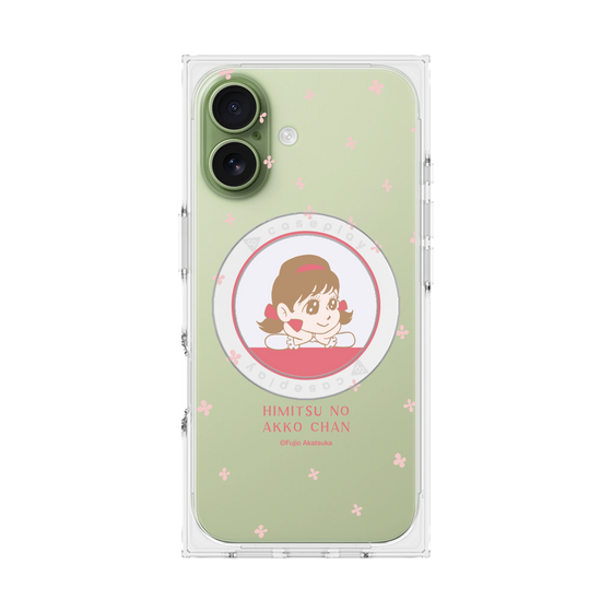 プレミアムスクエアケース with MagSafe［ ひみつのアッコちゃん - アッコちゃん - クリア ］