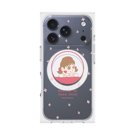 プレミアムスクエアケース with MagSafe［ ひみつのアッコちゃん - アッコちゃん - クリア ］