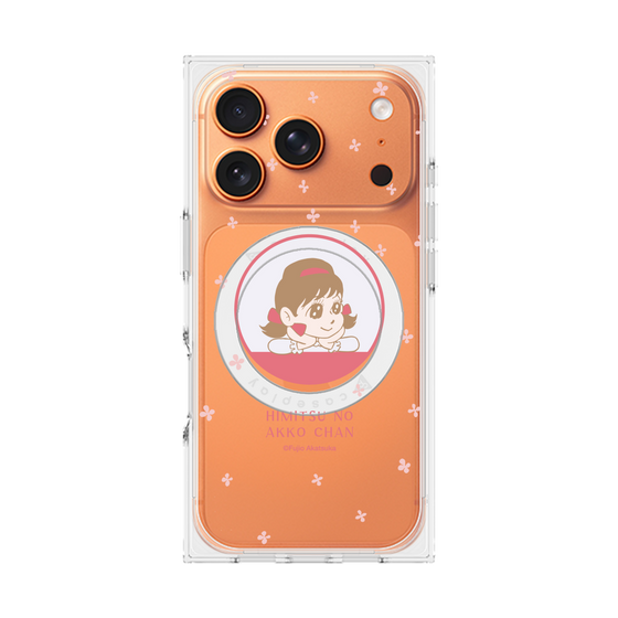 プレミアムスクエアケース with MagSafe［ ひみつのアッコちゃん - アッコちゃん - クリア ］