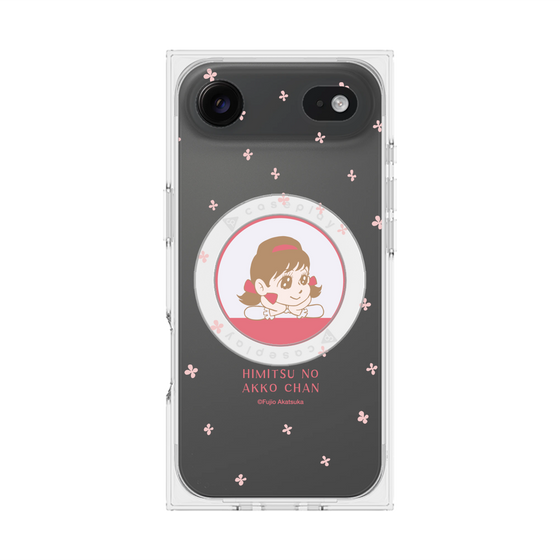 プレミアムスクエアケース with MagSafe［ ひみつのアッコちゃん - アッコちゃん - クリア ］