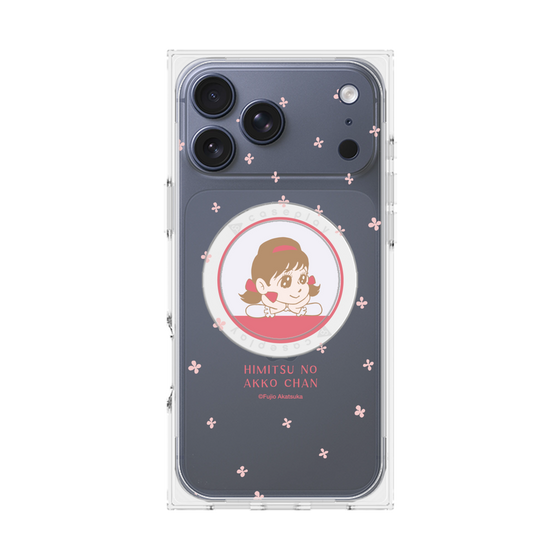 プレミアムスクエアケース with MagSafe［ ひみつのアッコちゃん - アッコちゃん - クリア ］