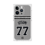 プレミアムスクエアケース with MagSafe［ 読売ジャイアンツ - #77 UTSUMI - ビジター ］