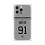 プレミアムスクエアケース with MagSafe［ 読売ジャイアンツ - #91 HOTTA - ビジター ］