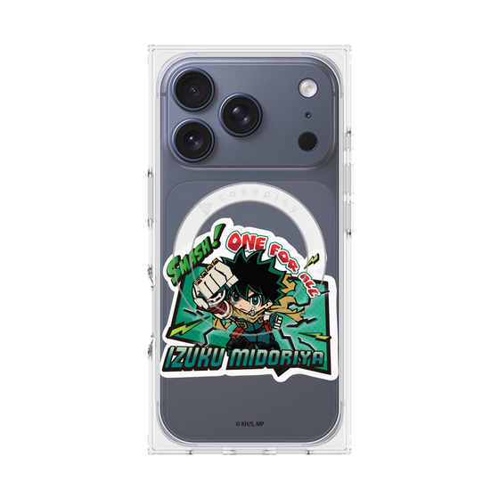 プレミアムスクエアケース with MagSafe［ 僕のヒーローアカデミア - ミニキャラ - 緑谷 出久 ］