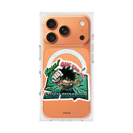 プレミアムスクエアケース with MagSafe［ 僕のヒーローアカデミア - ミニキャラ - 緑谷 出久 ］