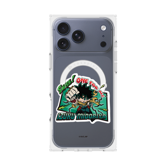 プレミアムスクエアケース with MagSafe［ 僕のヒーローアカデミア - ミニキャラ - 緑谷 出久 ］