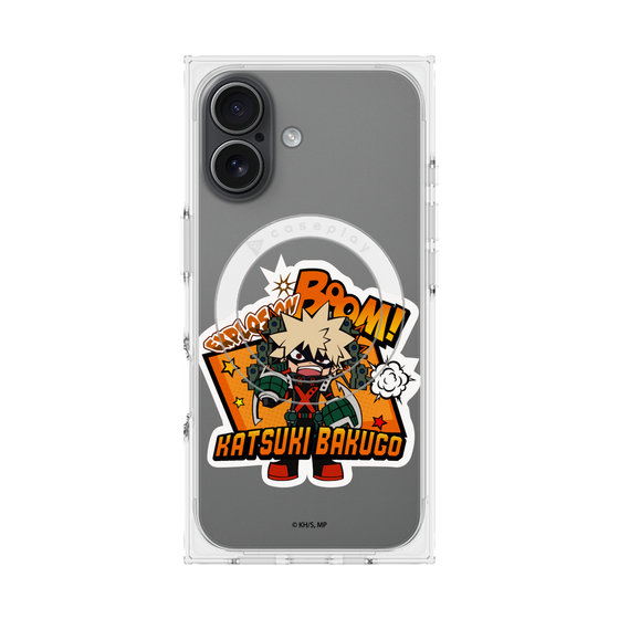 プレミアムスクエアケース with MagSafe［ 僕のヒーローアカデミア - ミニキャラ - 爆豪 勝己 ］