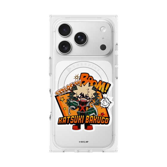 プレミアムスクエアケース with MagSafe［ 僕のヒーローアカデミア - ミニキャラ - 爆豪 勝己 ］