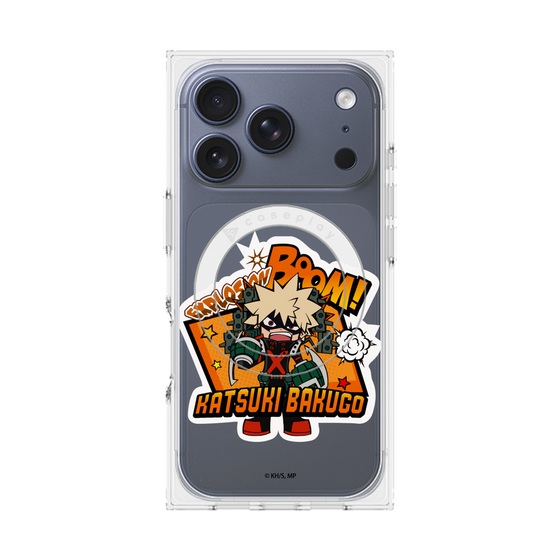 プレミアムスクエアケース with MagSafe［ 僕のヒーローアカデミア - ミニキャラ - 爆豪 勝己 ］