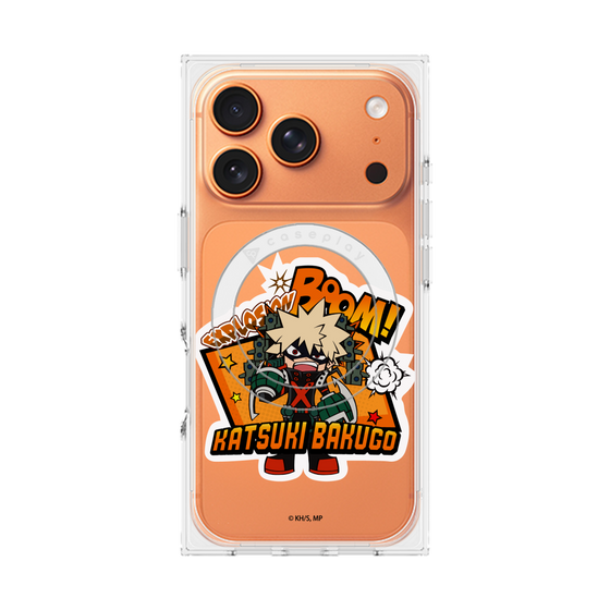 プレミアムスクエアケース with MagSafe［ 僕のヒーローアカデミア - ミニキャラ - 爆豪 勝己 ］