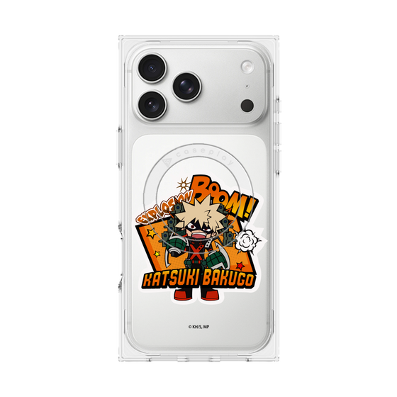 プレミアムスクエアケース with MagSafe［ 僕のヒーローアカデミア - ミニキャラ - 爆豪 勝己 ］