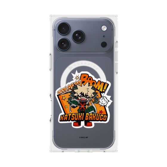 プレミアムスクエアケース with MagSafe［ 僕のヒーローアカデミア - ミニキャラ - 爆豪 勝己 ］