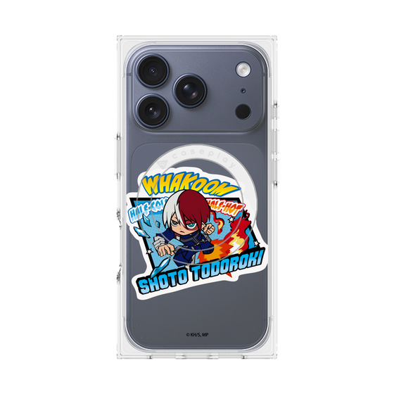 プレミアムスクエアケース with MagSafe［ 僕のヒーローアカデミア - ミニキャラ - 轟 焦凍 ］