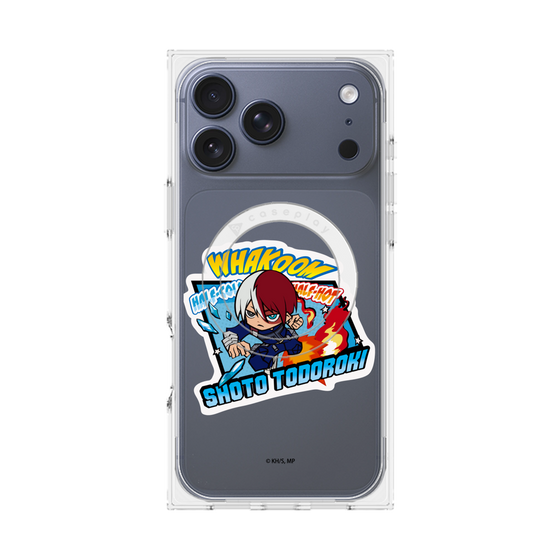 プレミアムスクエアケース with MagSafe［ 僕のヒーローアカデミア - ミニキャラ - 轟 焦凍 ］