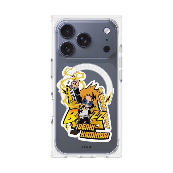 プレミアムスクエアケース with MagSafe［ 僕のヒーローアカデミア - ミニキャラ - 上鳴 電気 ］